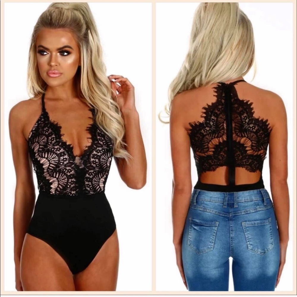 Lace Bodysuit in Black 🖤